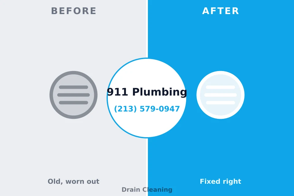 Before and after: plumbing repair Lakeview Estates, GA